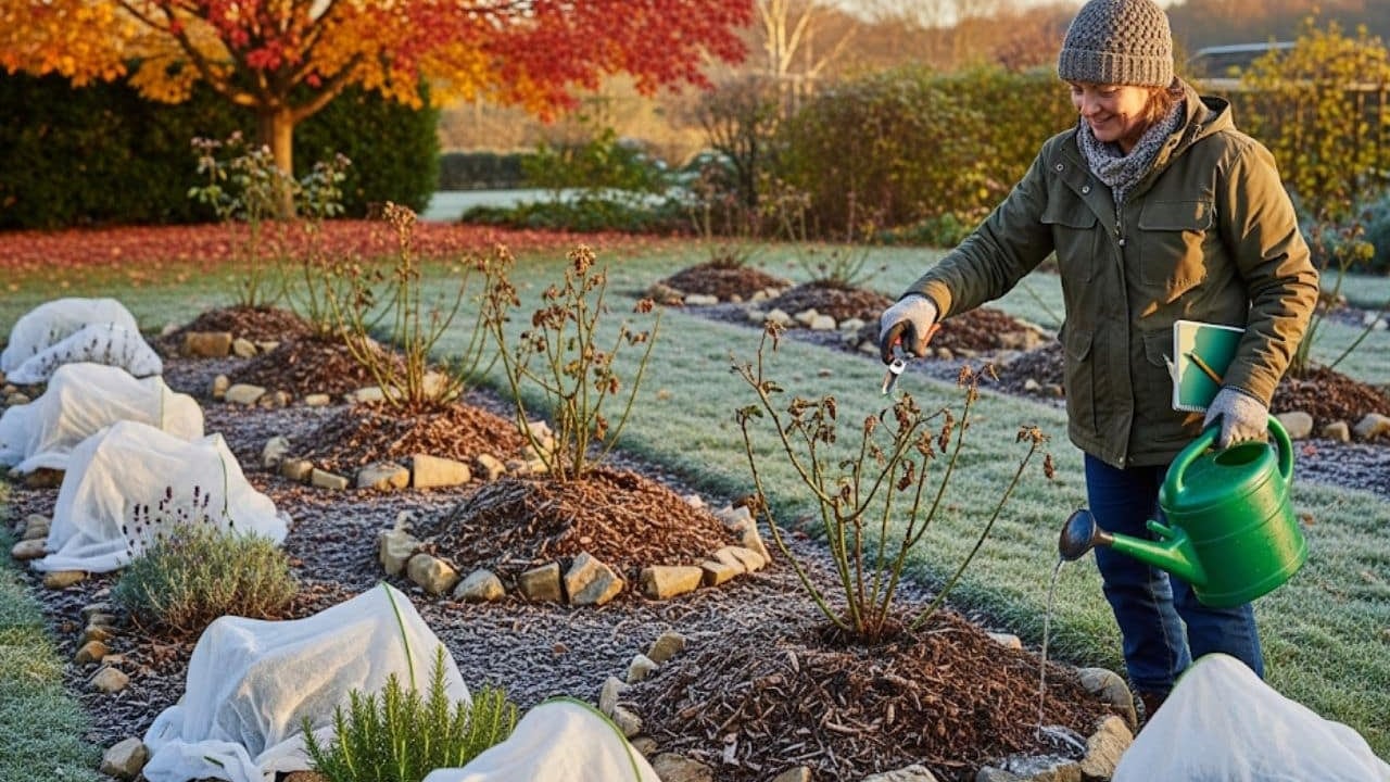 3 vergeten tuintrucjes voor november die je planten beschermen tegen de kou